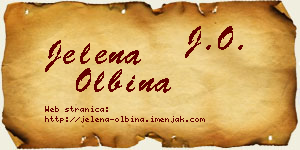 Jelena Olbina vizit kartica